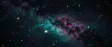 A teal and magenta deep-space nebula ultrawide — AI-generated example render