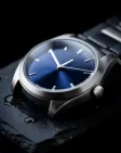 A macro luxury wristwatch on dark slate — AI-generated example render