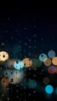 A macro of rain droplets on a night window — AI-generated example render