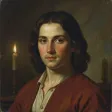 A renaissance oil painting avatar in candlelit earth tones